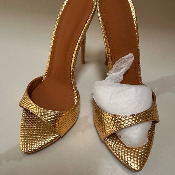 Gold Cult of Coquette Gia Mules - Picture 3 of 5